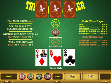 3 card poker odds|Three Card Poker .
